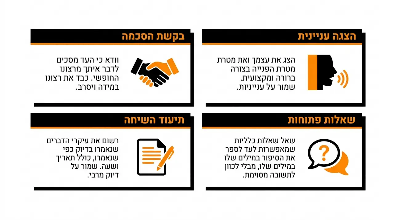 פנייה נכונה לעד לשמירה על אמינות העדות