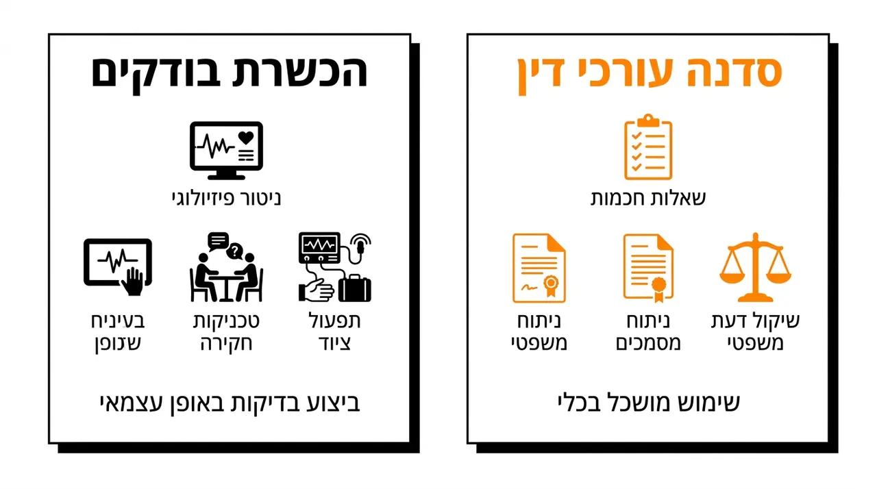 הרצאת פוליגרף לעורכי דין: כל מה שצריך לדעת על ראיות פוליגרף בבית המשפט